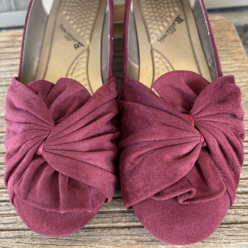 Bellini Women's Snug Burgundy Microsuede Microsuede Flat 11 Medium